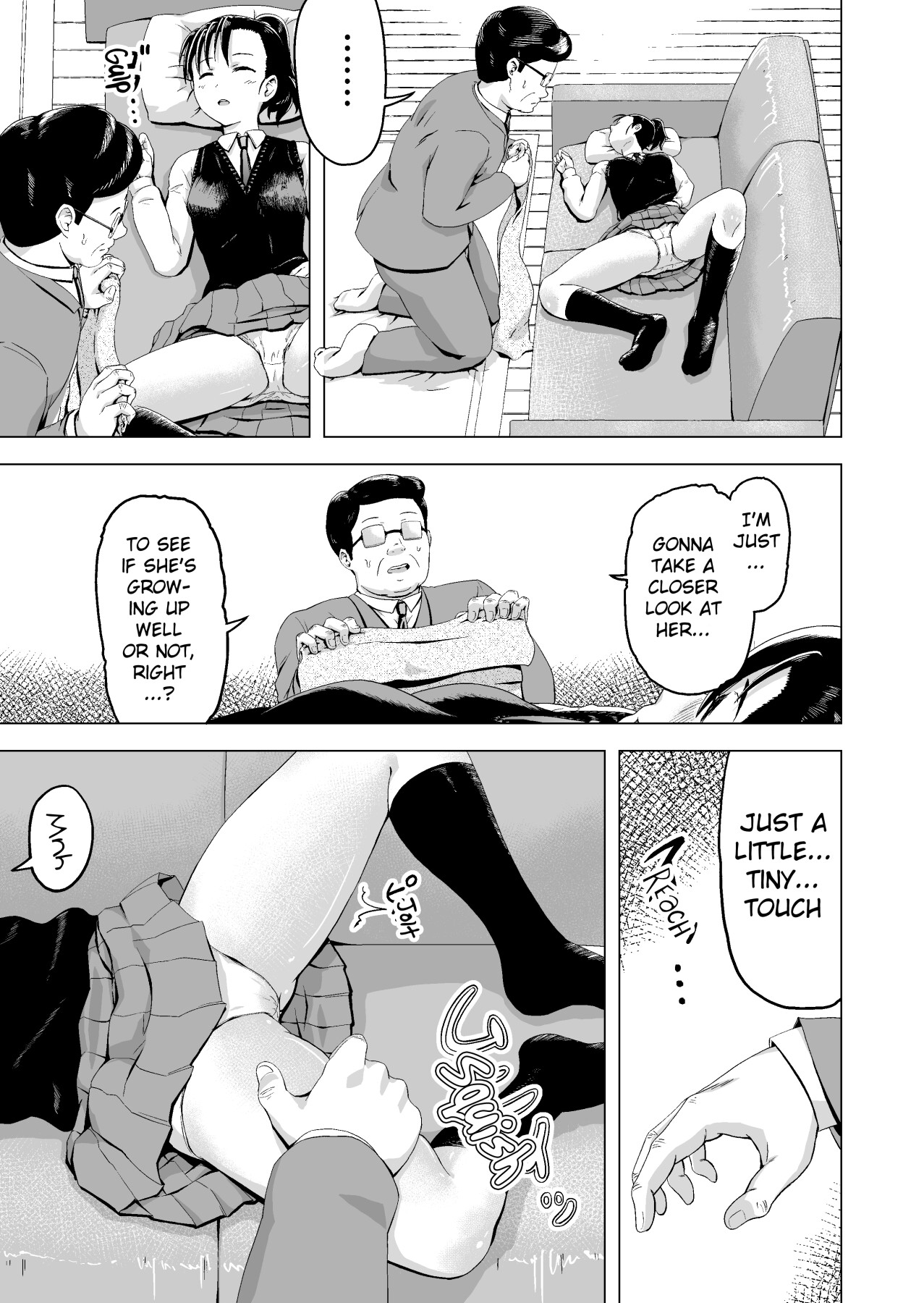 Hentai Manga Comic-A Story About a Father Who Assaults His Rebellious Daughter While She's Taking a Nap-Read-8
